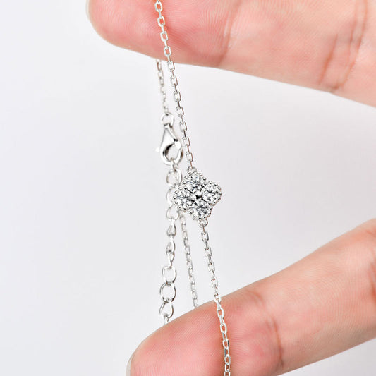 ASN Petit Clover Moissanite Bracelet