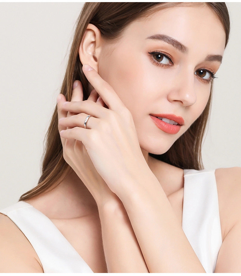 ASN Solo Gem Moissanite Minimalist Ring - ASN Moissa