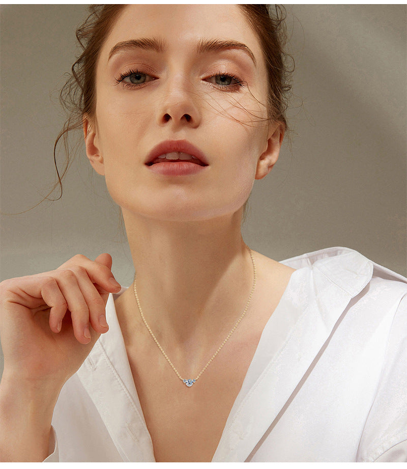 ASN Classic Trio Moissanite Necklace - ASN Moissa