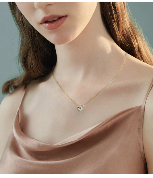 ASN Bear Charm Moissanite Pendant Necklace - ASN Moissa