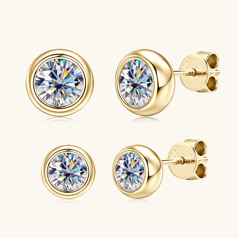 ASN Bubble Moissanite Stud Earrings - ASN Moissa