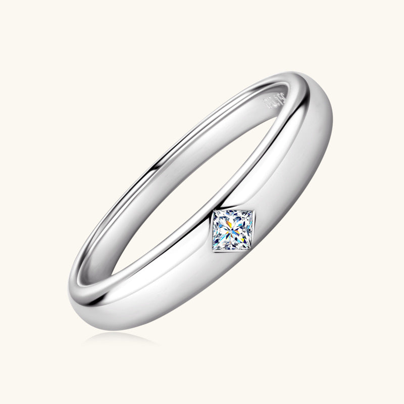 ASN Solo Gem Moissanite Minimalist Ring - ASN Moissa