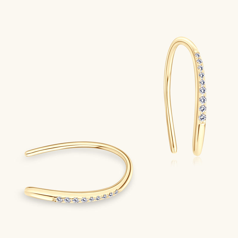 ASN N Shaped Row-Moissa Ear Hooks - ASN Moissa
