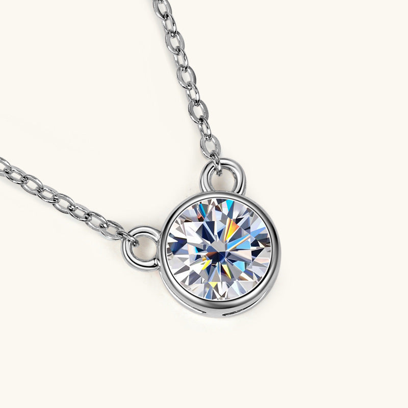ASN Bear Charm Moissanite Pendant Necklace - ASN Moissa