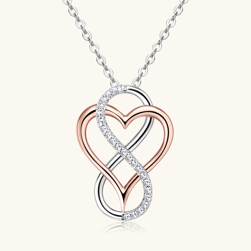 ASN Infinity Heart Duo Necklace - ASN Moissa