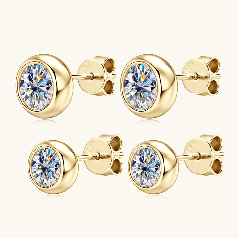 ASN Bubble Moissanite Stud Earrings - ASN Moissa