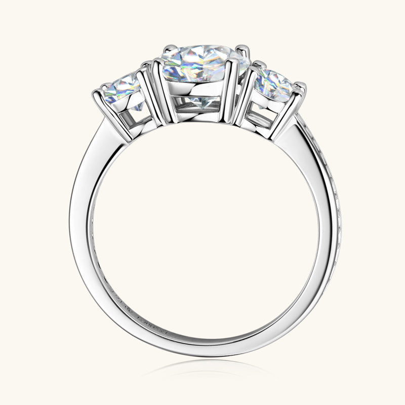 ASN Trilight Moissanite Elegance Ring - ASN Moissa