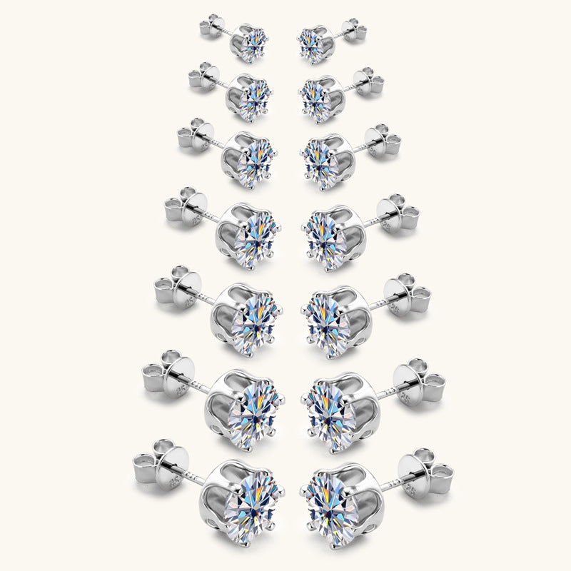 ASN Moissa ASN HexaSpark Moissanite Stud Earrings