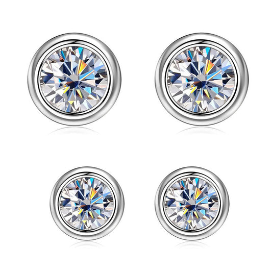 ASN Bubble Moissanite Stud Earrings - ASN Moissa
