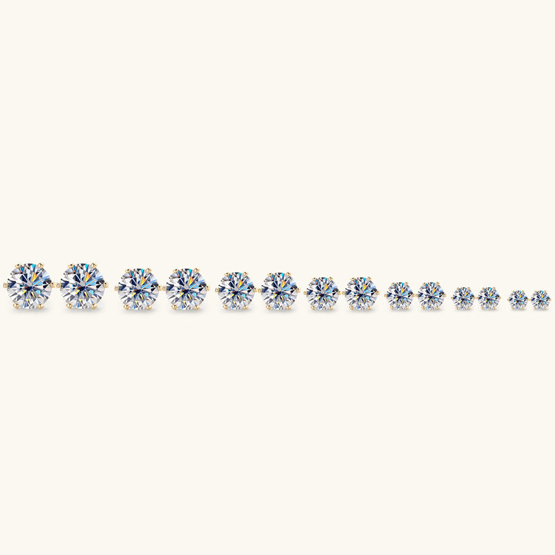 ASN Moissa ASN HexaSpark Moissanite Stud Earrings