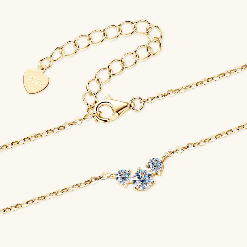 ASN Trilight Moissanite Pendant Necklace - ASN Moissa