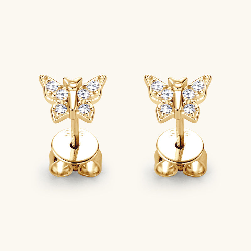 ASN Fluttering Grace Moissanite Butterfly Studs - ASN Moissa