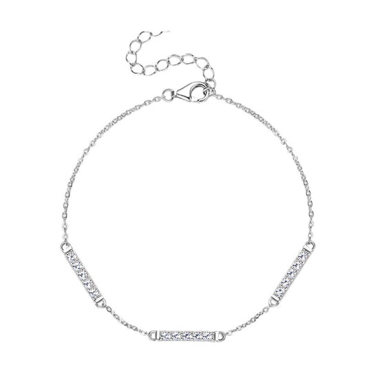 ASN Luminous Bar Moissanite Bracelet