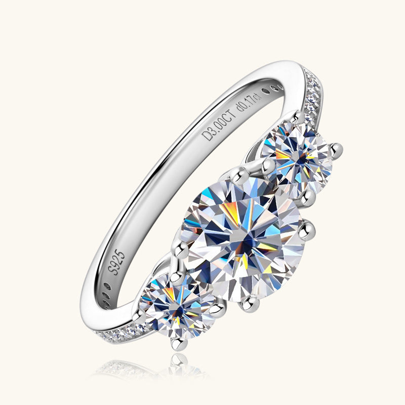 ASN Trilight Moissanite Elegance Ring - ASN Moissa