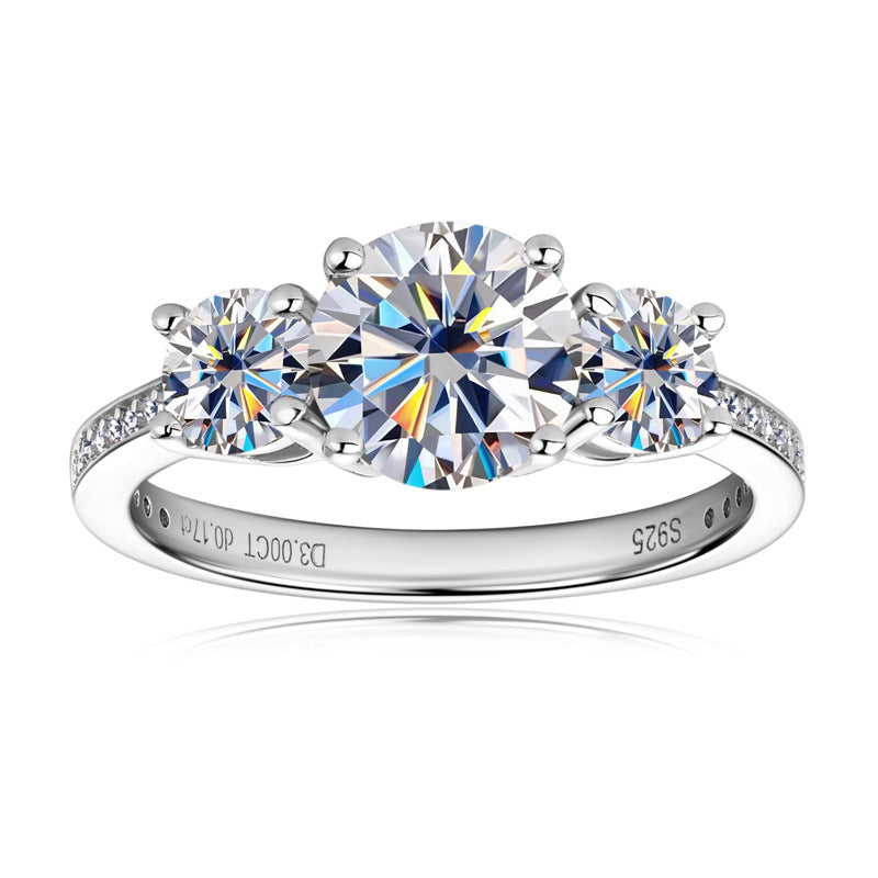 ASN Trilight Moissanite Elegance Ring - ASN Moissa