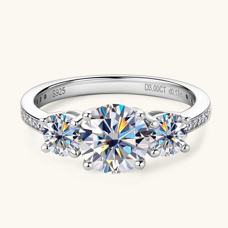 ASN Trilight Moissanite Elegance Ring - ASN Moissa