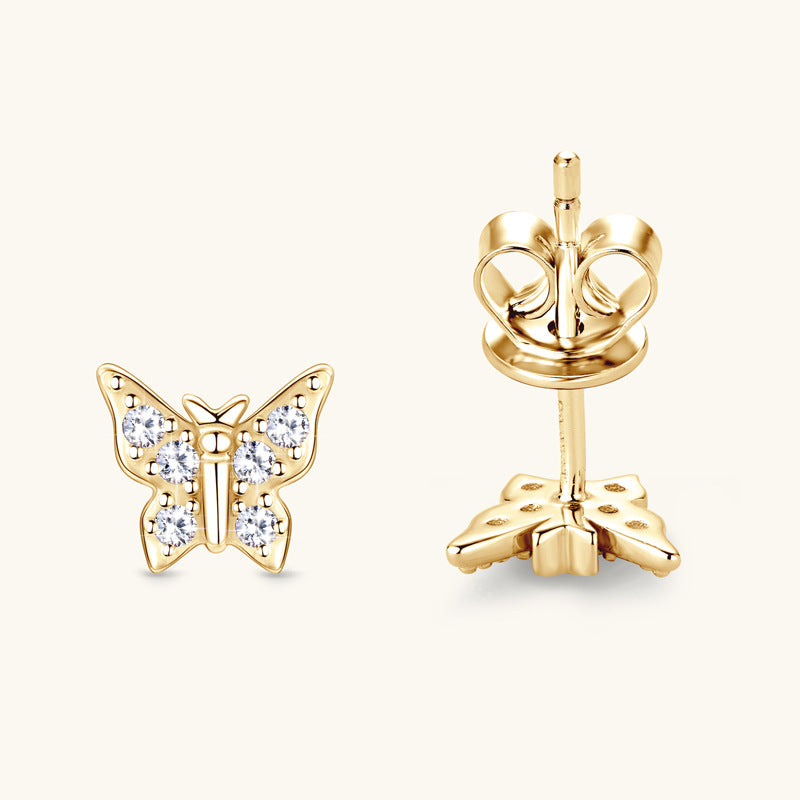 ASN Fluttering Grace Moissanite Butterfly Studs - ASN Moissa