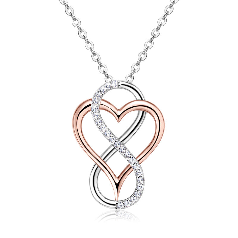 ASN Infinity Heart Duo Necklace - ASN Moissa
