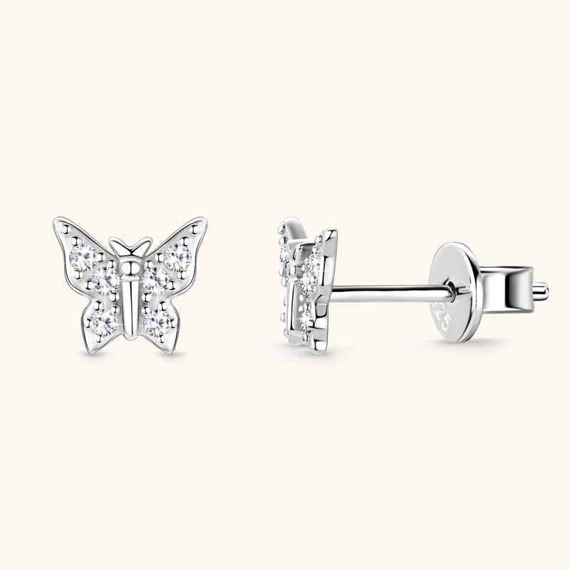 ASN Fluttering Grace Moissanite Butterfly Studs - ASN Moissa