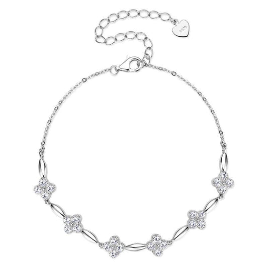 ASN Fleur de Trèfle Moissanite Bracelet