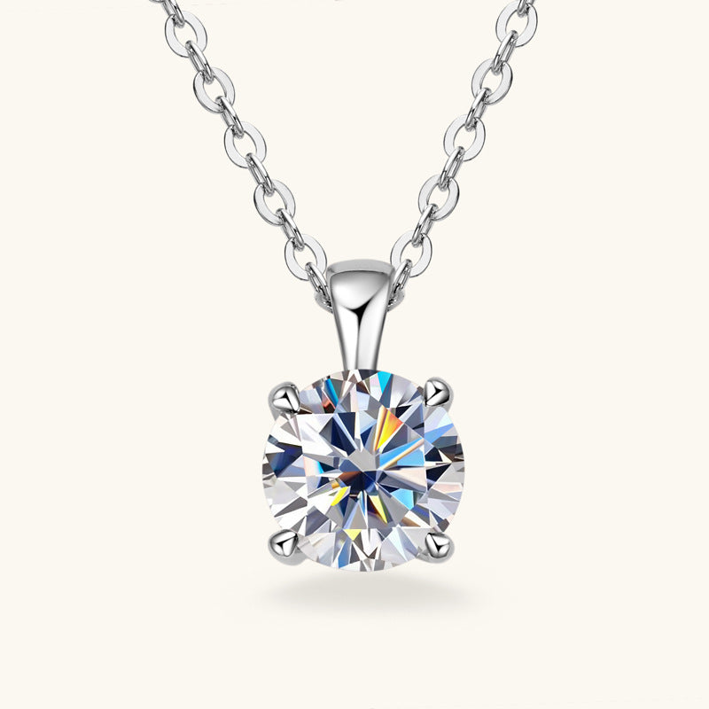 ASN Bear Charm Moissanite Pendant Necklace - ASN Moissa