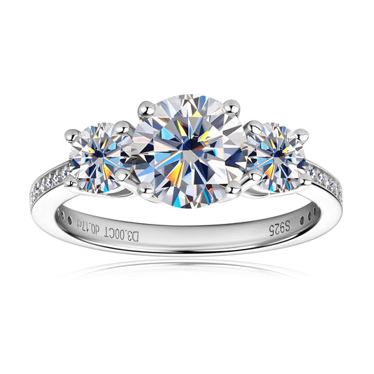 ASN Trilight Moissanite Elegance Ring