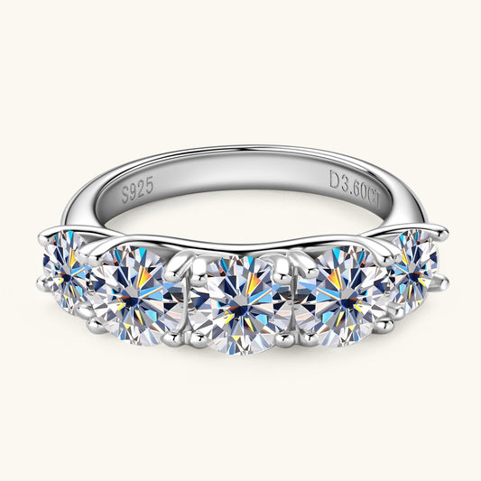 ASN Aurora Five Moissanite Luxe Ring
