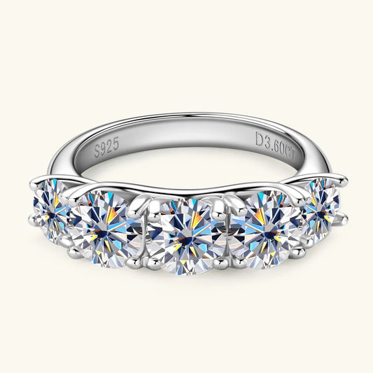 ASN Moissa ASN Aurora Five Moissanite Luxe Ring