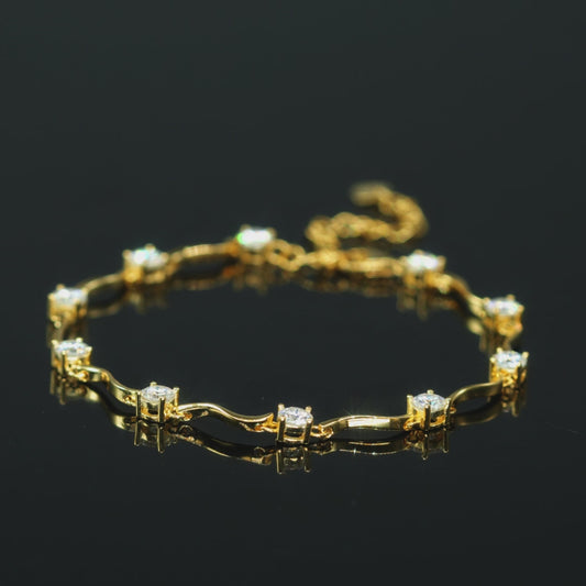 ASN Serene Wave Moissanite Bracelet