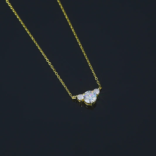 ASN Classic Trio Moissanite Necklace