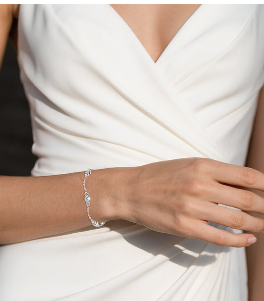 ASN Celeste Bubble Moissanite Bracelet