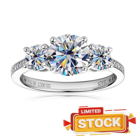 ASN Trilight Moissanite Elegance Ring