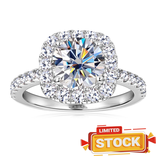 ASN Aurelia Halo Moissanite Ring