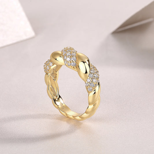 ASN Moissa ASN Golden Embrace Moissanite Ring