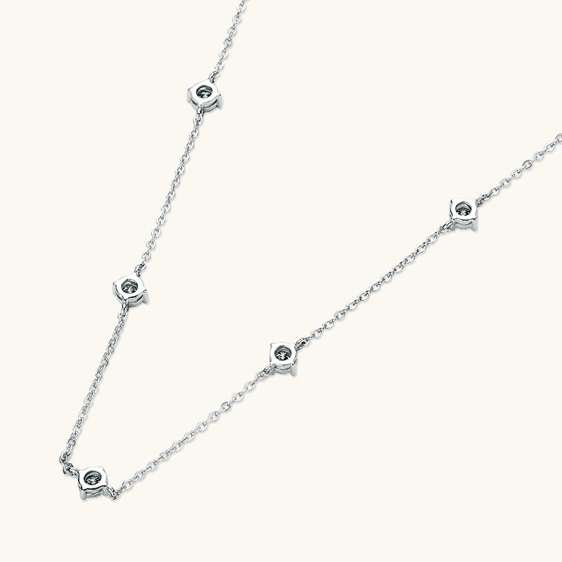 ASN Moissa ASN Seven-Star Moissanite Necklace Silver