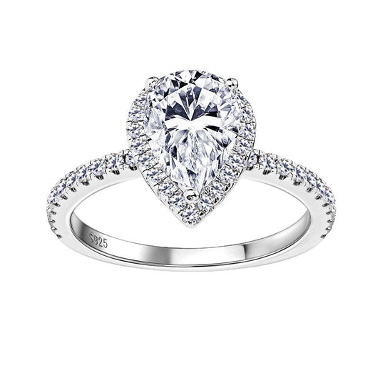 ASN Teardrop Muse Moissanite Ring