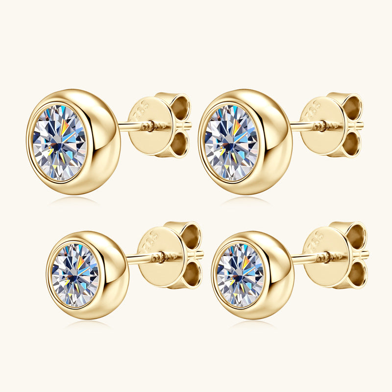 ASN Moissa ASN Bubble Moissanite Stud Earrings
