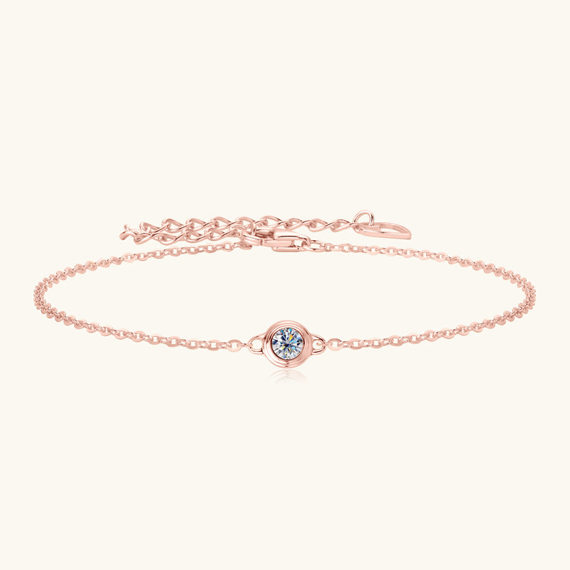 ASN Moissa ASN UFO-Inspired Moissanite Bracelet Rose Gold 0.1ct