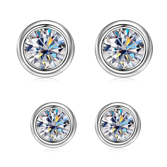 ASN Moissa ASN Bubble Moissanite Stud Earrings