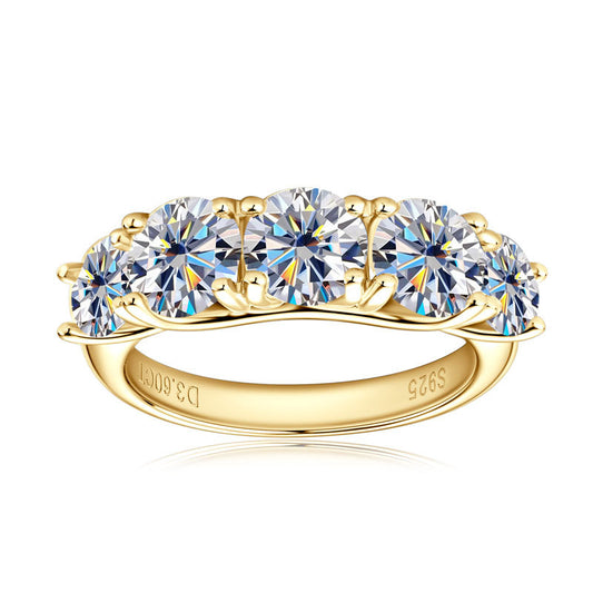 ASN Aurora Five Moissanite Luxe Ring