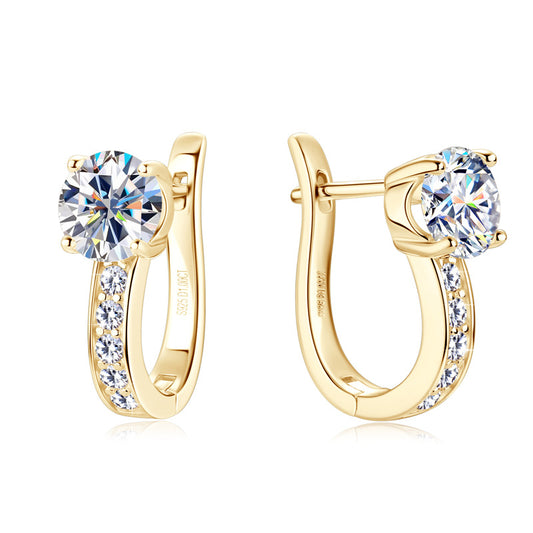 ASN Moissa ASN Minimalist Luxe Design Moissanite Drop Earrings