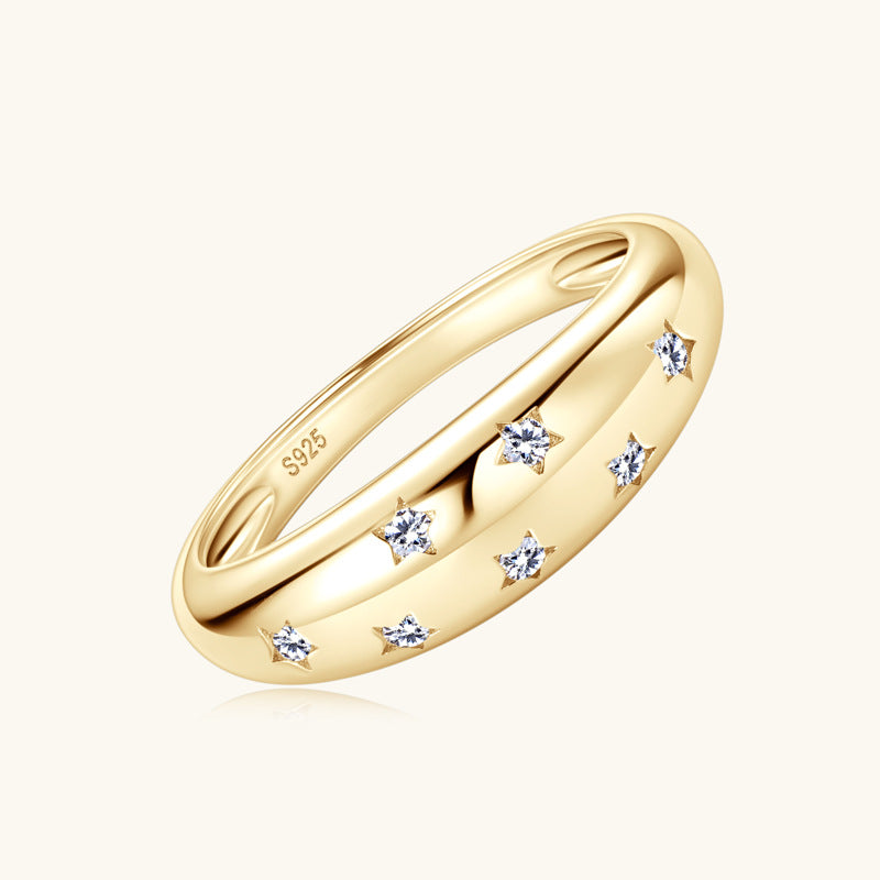ASN Celestial Star Moissanite Band Ring - ASN Moissa