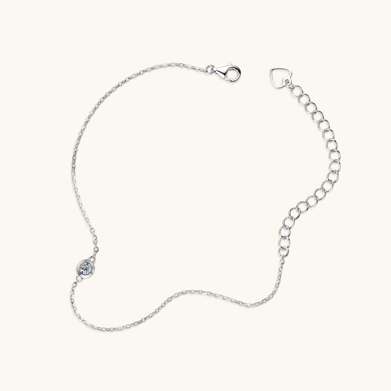 ASN Moissa ASN UFO-Inspired Moissanite Bracelet Silver 0.1ct