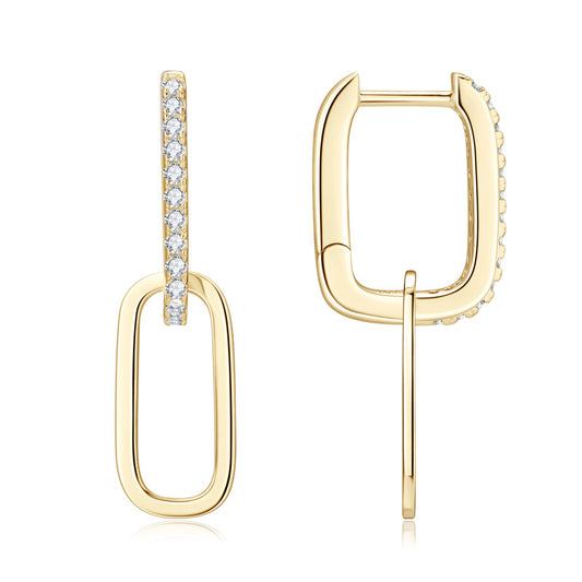 ASN Urban Muse Moissanite Link Earrings