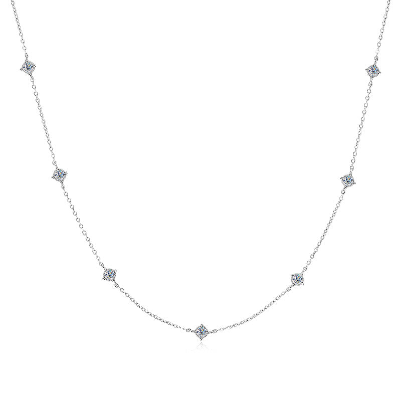ASN Seven-Star Moissanite Necklace - ASN Moissa
