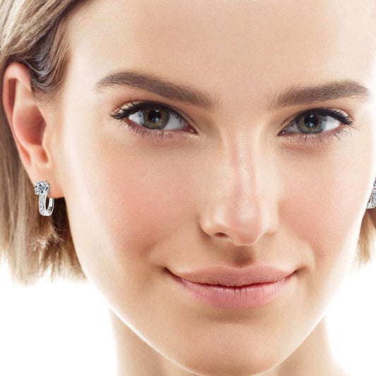 ASN Moissa ASN Minimalist Luxe Design Moissanite Drop Earrings