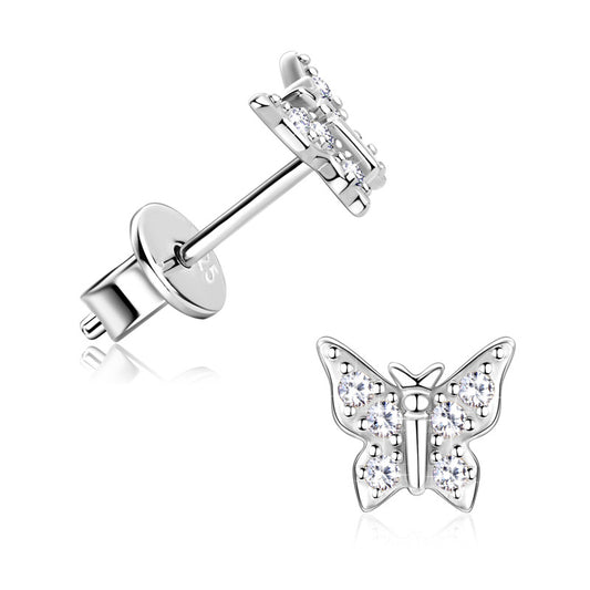 ASN Fluttering Grace Moissanite Butterfly Studs