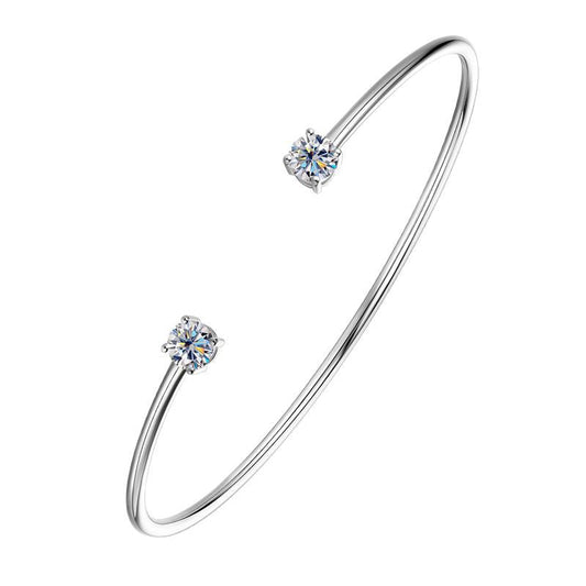 ASN Pure Elegance Moissanite Open Bangle