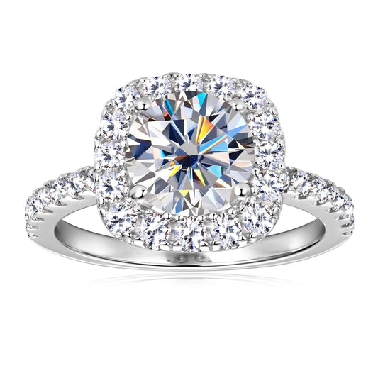 ASN Aurelia Halo Moissanite Ring