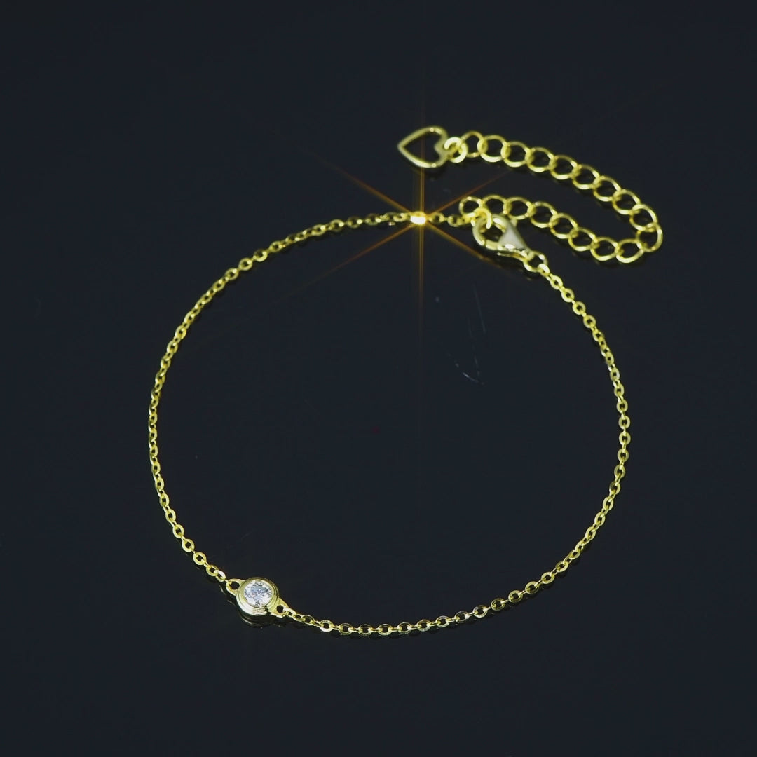 ASN UFO-Inspired Moissanite Bracelet
